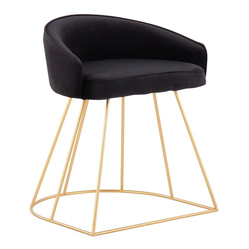 Canary Upholstered Vanity Stool
